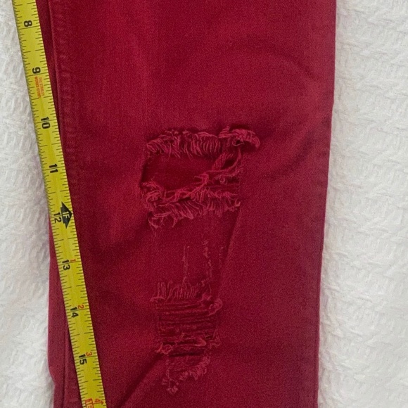 Rag & Bone Red Skinny Distressed Jean - 27 - Picture 11 of 11